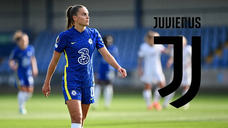 Julia Bartel, del Chelsea, cerca de fichar por la Juventus — Football Julia Bartel con la camiseta del Chelsea durante un partido, en el centro del campo con el balón controlado. — latest news and analysis.