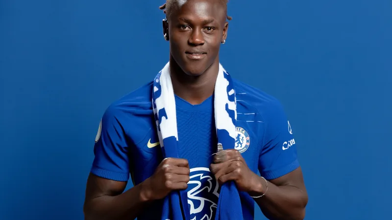 Oficial: Geovany Quenda ficha por el Chelsea — Football World Cup News Geovany Quenda posa con la camiseta del Chelsea en Stamford Bridge, sosteniendo el balón y sonriendo. — latest news and analysis.