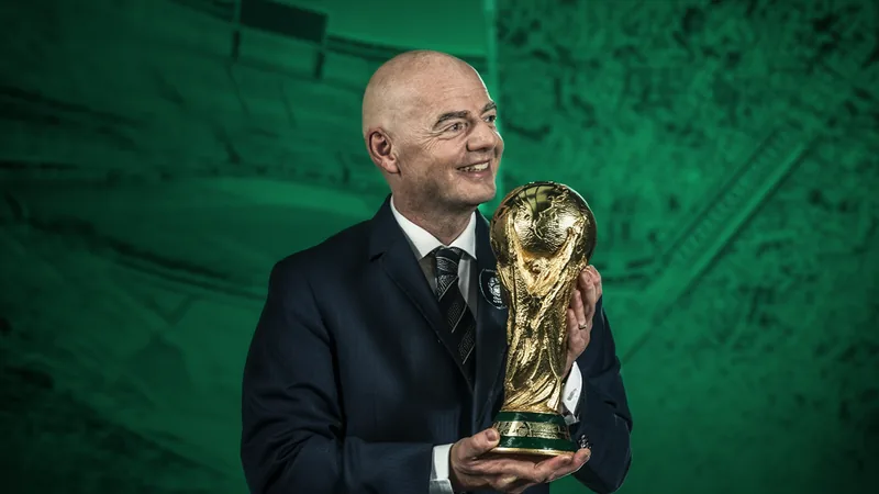 FIFA y su propuesta de inversión: la semana que sacudió el fútbol Sede de la FIFA en Zúrich, Suiza, con el logotipo de la organización visible en el edificio, mientras una multitud de aficionados protesta en el