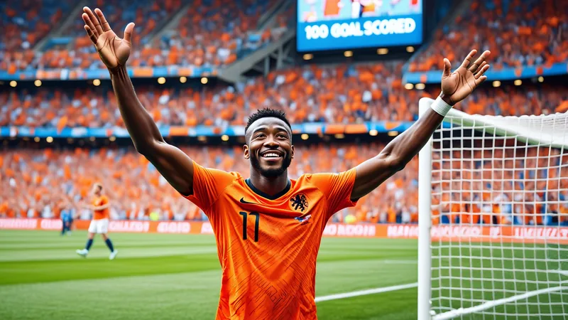 Coupe du monde 2026 : 100 buts en 33 matches, un record depuis 68 ans Joueurs célébrant un but lors d'un match de la Coupe du monde 2026, avec des supporters en arrière-plan et le tableau d'affichage indiquant le score.
