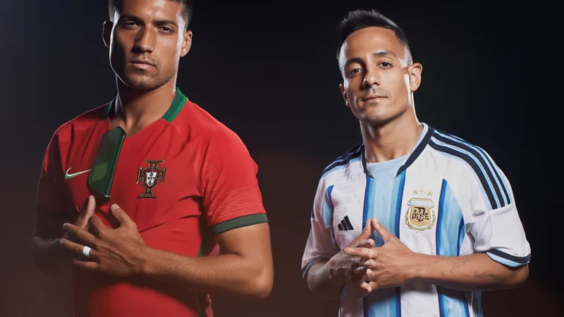 Les plus beaux portraits des stars de la Coupe du Monde 2026 Portrait officiel d'Erling Haaland en tenue de la Norvège, regardant l'objectif avec un sourire confiant, fond neutre éclairé par un projecteur.