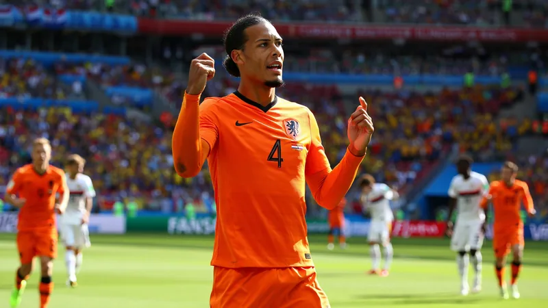 Virgil van Dijk, capitaine des Pays-Bas, en action lors d'un match de Coupe du monde, concentré et déterminé. — latest news and analysis.
