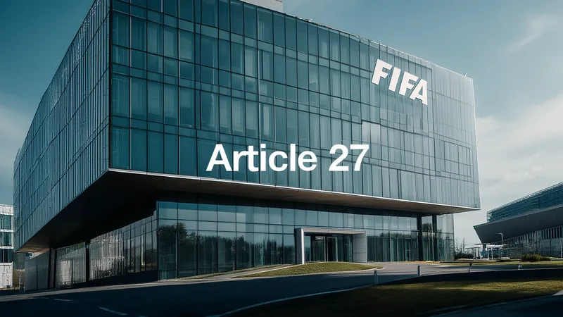 FIFA invoque l'article 27 pour annuler le transfert de Balogun Siège de la FIFA à Zurich, Suisse, avec le logo de l'organisation sur la façade, sous un ciel nuageux. — latest news and analysis.