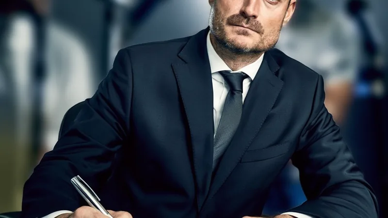 Albert Riera, en costume, souriant, tenant un maillot de l'Étoile Rouge de Belgrade lors de sa présentation officielle au stade du club.