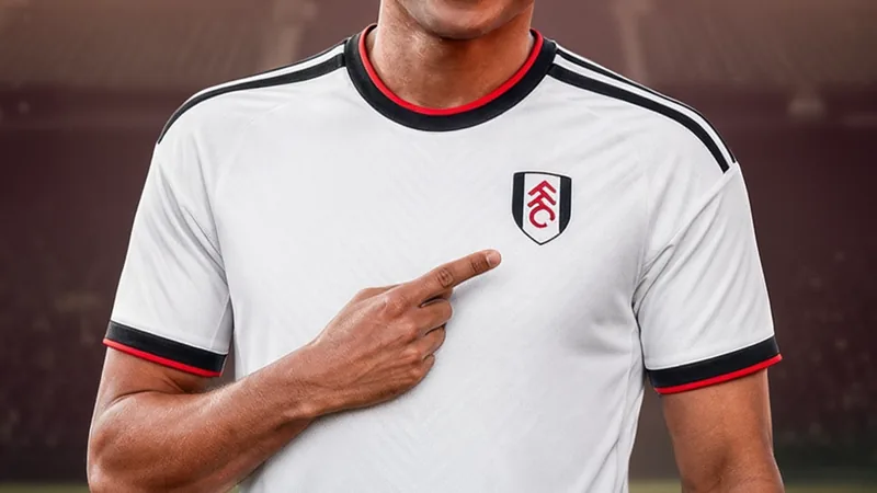 Fulham s'offre Shea Charles pour 30 M£ — Football World Cup News Shea Charles en action lors d'un match de football, portant le maillot de Southampton, avec le stade de Craven Cottage en arrière-plan.
