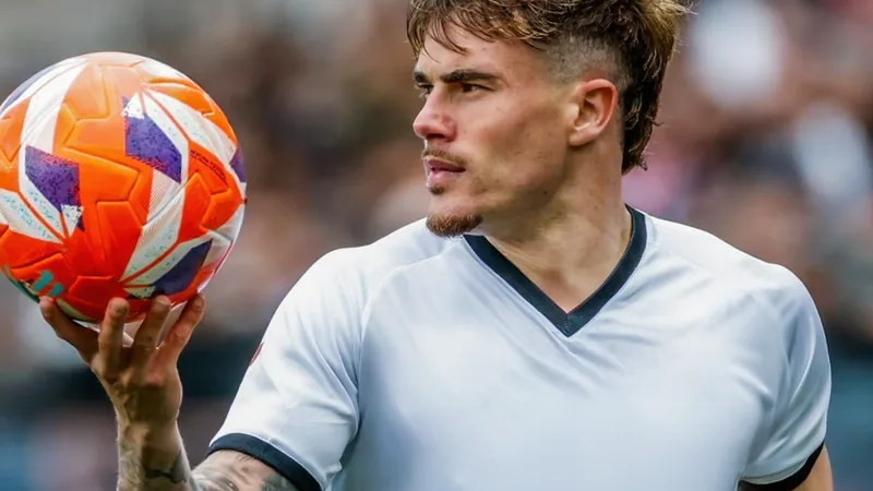 Jogador Pep Chavarría com a camisa do Rayo Vallecano durante uma partida, em ação no campo de futebol. — latest news and analysis.