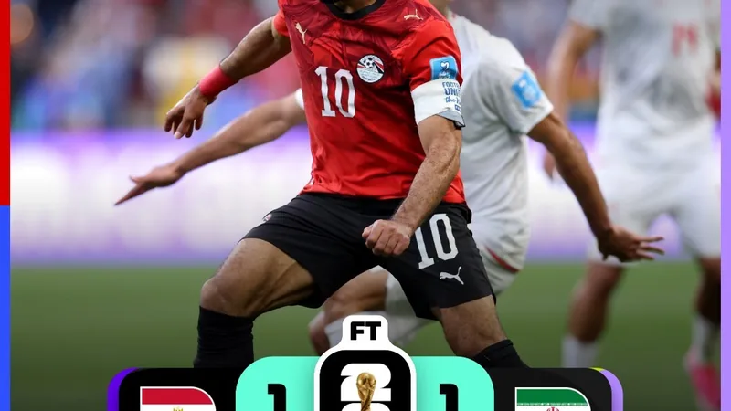 Egito e Irã empatam em jogo equilibrado pela Copa do Mundo