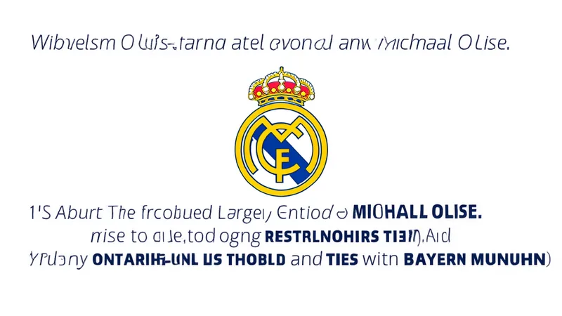 Real Madrid nega acordo com Michael Olise e destaca relação com Estádio Santiago Bernabéu em Madri com bandeiras do Real Madrid e do Bayern de Munique ao fundo — latest news and analysis.