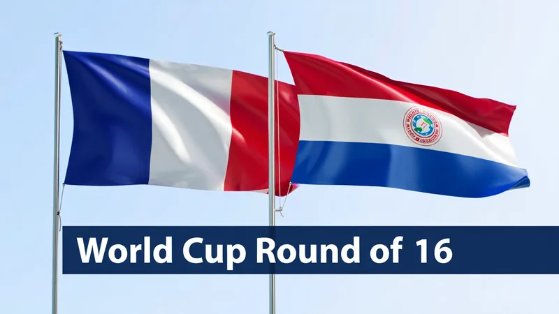 França enfrenta Paraguai nas oitavas de final da Copa do Mundo