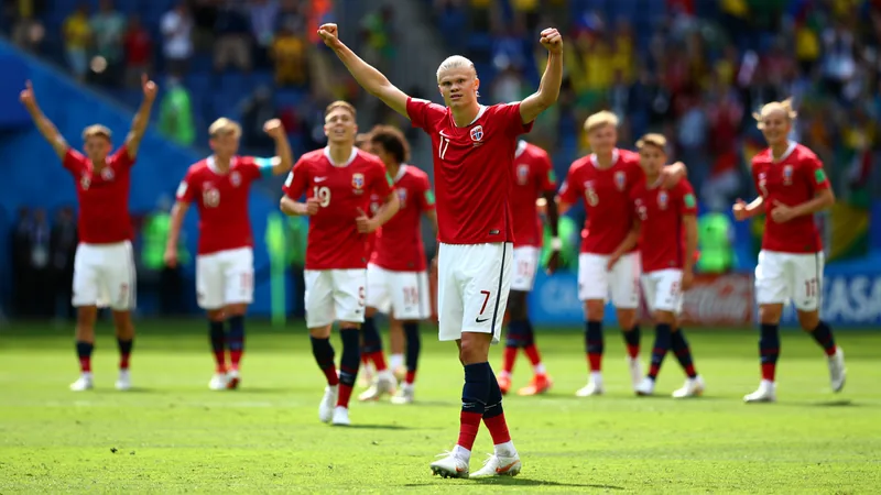 Haaland leva Noruega à história e assusta Inglaterra Haaland leva Noruega à história e assusta Inglaterra