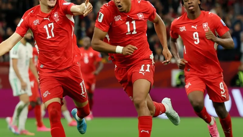 Suíça garante vaga nas oitavas de final da Copa do Mundo Suíça garante vaga nas oitavas de final da Copa do Mundo
