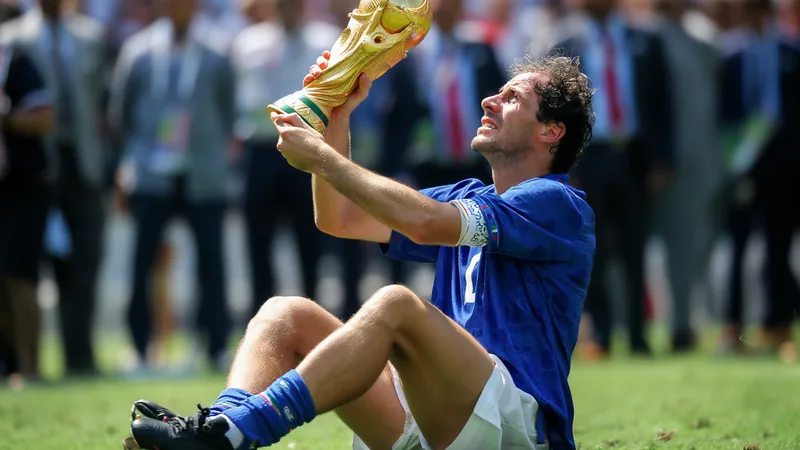 Franco Baresi: três pódios em Copas com a Itália Franco Baresi: três pódios em Copas com a Itália